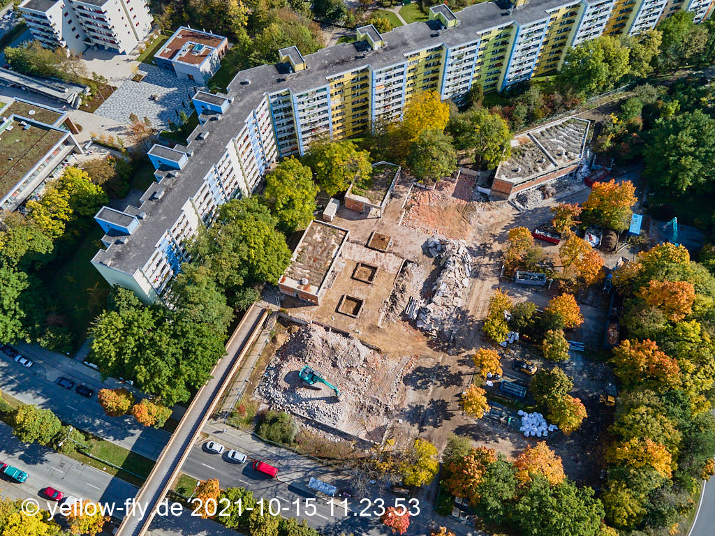 15.10.2021 - Luftbilder vom Abriss unseres Quiddezentrums